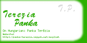 terezia panka business card